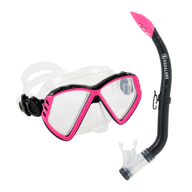 Cub Combo - Snorkelset - Kinderen - Roze/Zwart