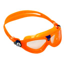Seal Kid 2 - Zwembril - Kinderen - Clear Lens - Oranje/Blauw