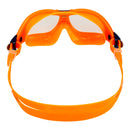 Seal Kid 2 - Zwembril - Kinderen - Clear Lens - Oranje/Blauw
