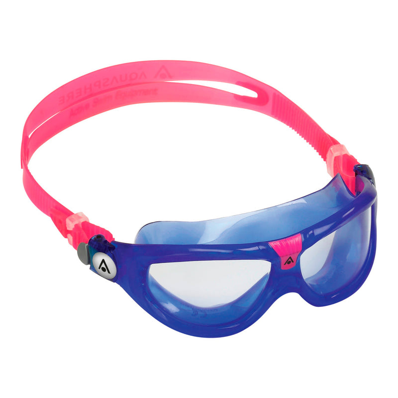 Seal Kid 2 - Zwembril - Kinderen - Clear Lens - Blauw/Roze