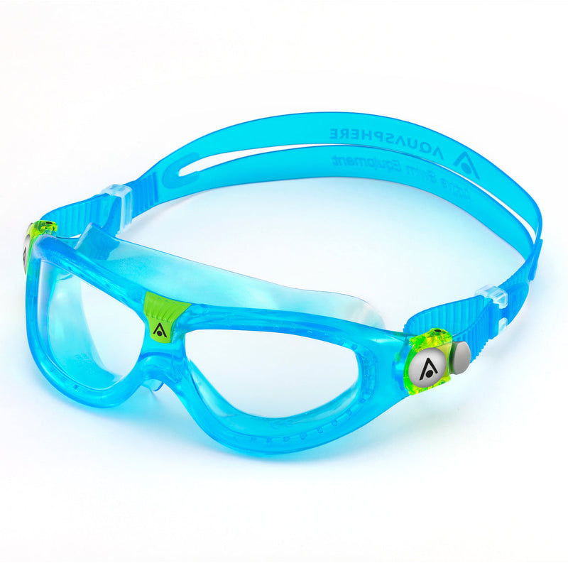 Seal Kid 2 - Zwembril - Kinderen - Clear Lens - Turquoise/Lime