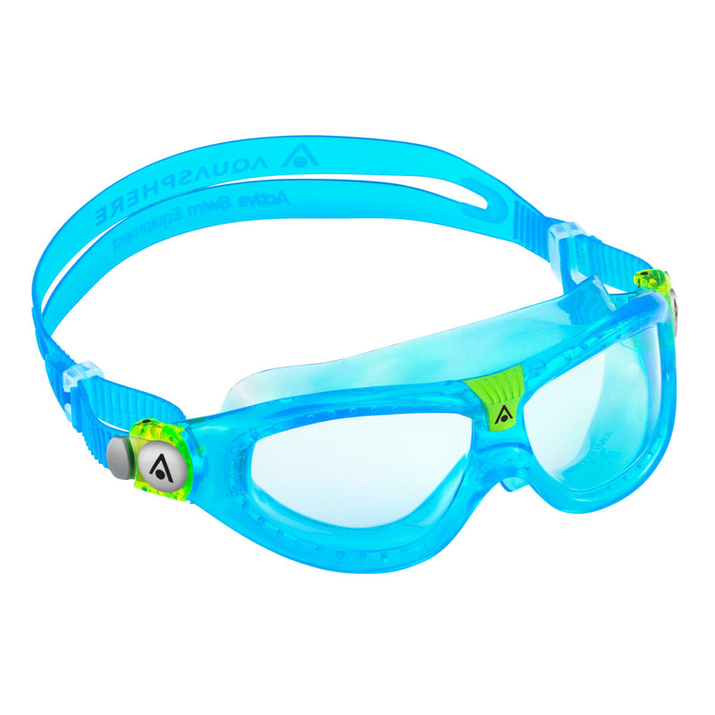 Seal Kid 2 - Zwembril - Kinderen - Clear Lens - Turquoise/Lime