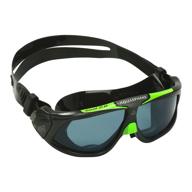 Seal 2.0 - Lunettes de natation - Adultes - Verres foncés - Noir/Vert