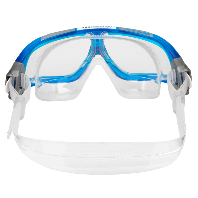 Seal 2.0 - Zwembril - Volwassenen - Clear Lens - Blauw/Wit