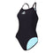 Essential Wide Back - Maillot de bain - Femme - Noir/Bleu