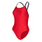 Essential Wide Back - Maillot de bain - Femme - Rouge/Gris