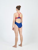 Essential Fly Back - Maillot de bain - Femme - Bleu/Rouge