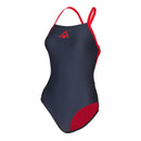 Essential Fly Back - Maillot de bain - Femme - Rouge/Gris