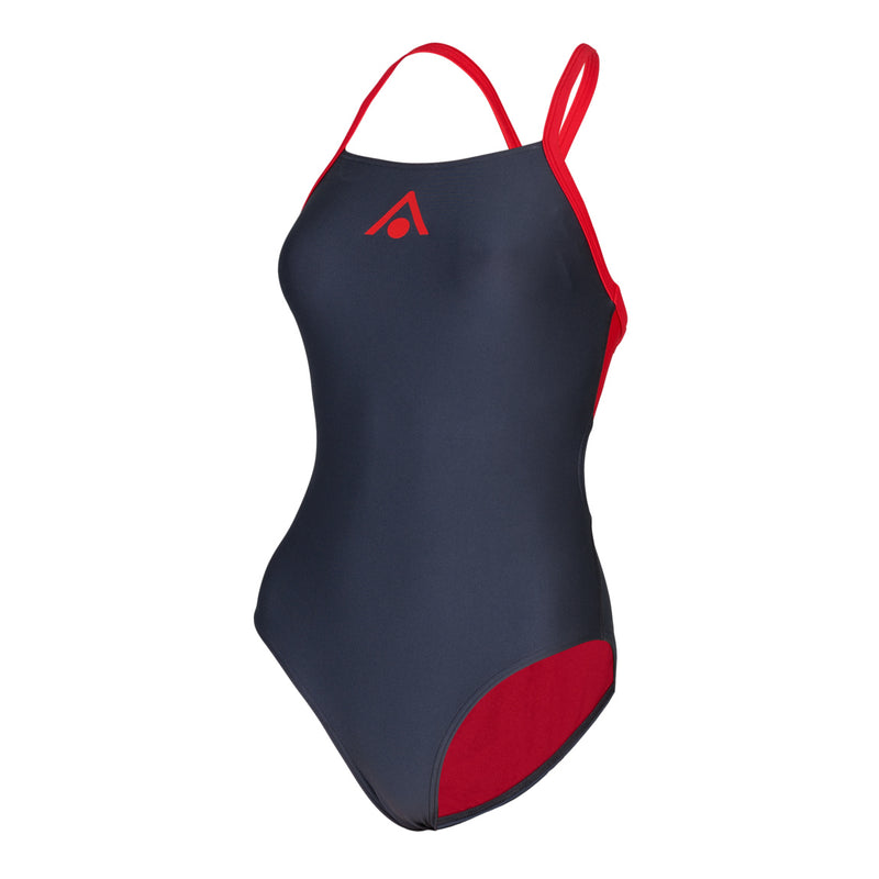 Essential Fly Back - Maillot de bain - Femme - Rouge/Gris