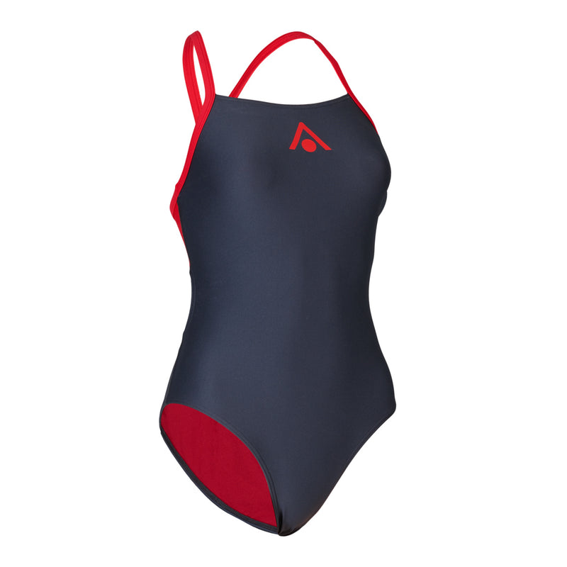 Essential Fly Back - Maillot de bain - Femme - Rouge/Gris