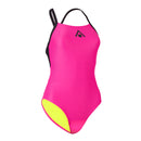 Essential Fly Back - Badeanzug - Damen - Rosa/Schwarz