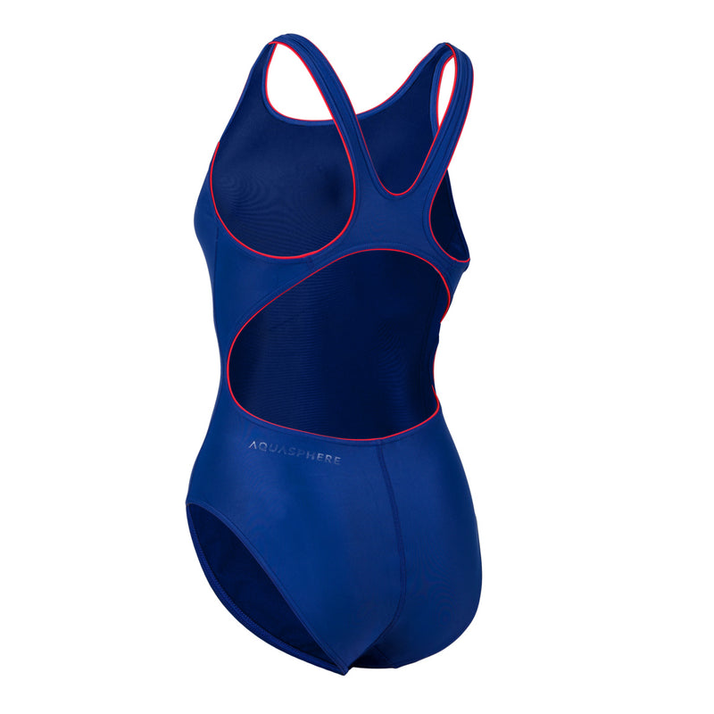 Essential Classic Back - Badeanzug - Damen - Blau/Rot