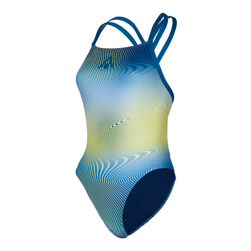Essential Open Back - Maillot de bain - Femme - Multicolore/Bleu