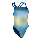 Essential Open Back - Maillot de bain - Femme - Multicolore/Bleu