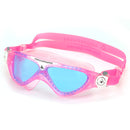 Vista Junior - Zwembril - Kinderen - Blue Lens - Roze/Wit