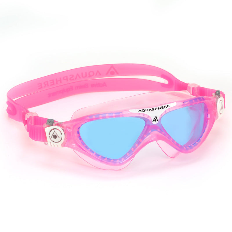 Vista Junior - Zwembril - Kinderen - Blue Lens - Roze/Wit