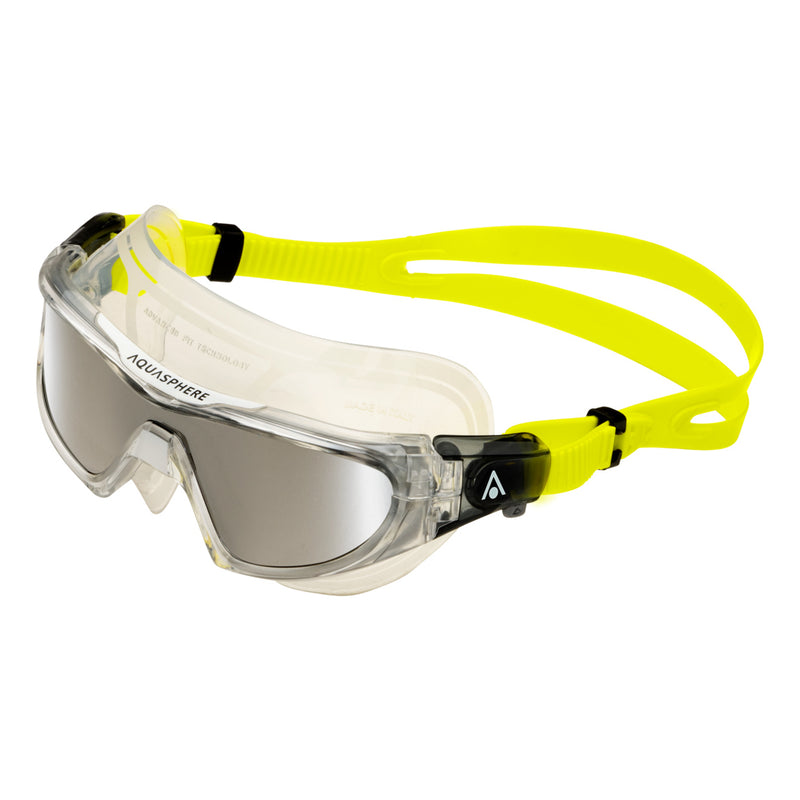 Vista Pro - Zwembril - Volwassenen - Silver Titanium Mirrored Lens - Transparant/Geel