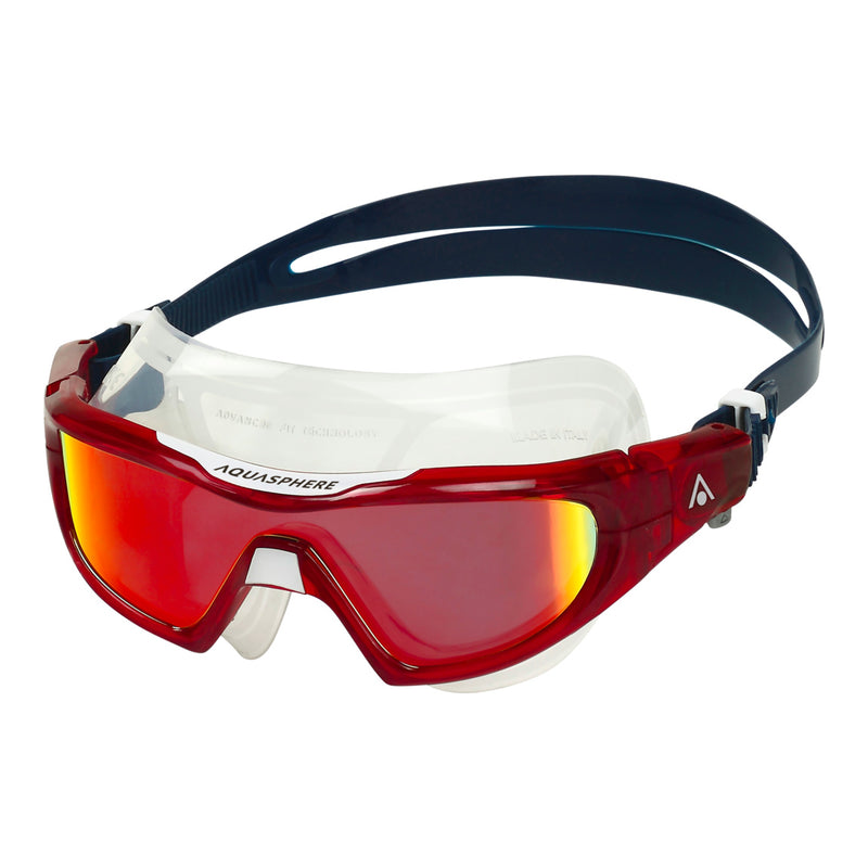 Vista Pro - Zwembril - Volwassenen - Red Titanium Mirrored Lens - Blauw/Rood