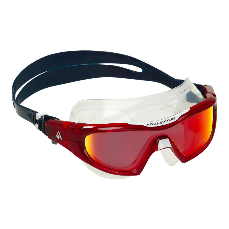 Vista Pro - Zwembril - Volwassenen - Red Titanium Mirrored Lens - Blauw/Rood