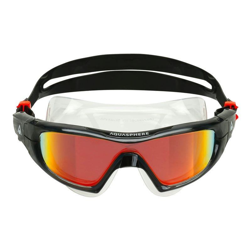 Vista Pro - Zwembril - Volwassenen - Orange Titanium Mirrored Lens - Grijs/Oranje