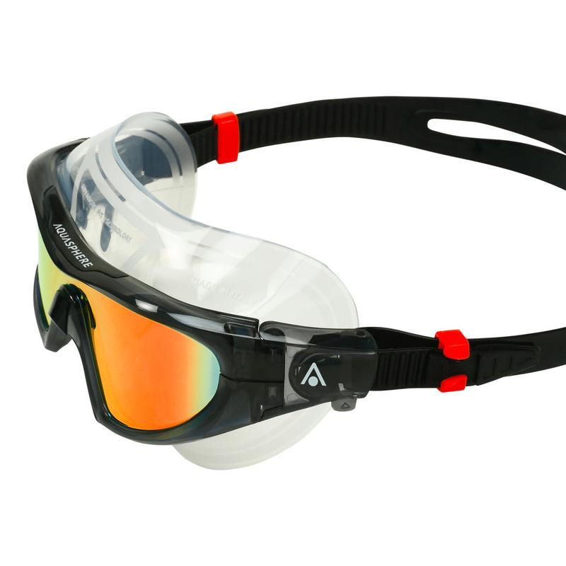 Vista Pro - Zwembril - Volwassenen - Orange Titanium Mirrored Lens - Grijs/Oranje