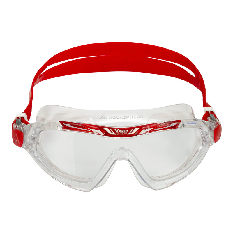 Vista XP - Zwembril - Volwassenen - Clear Lens - Transparant/Rood