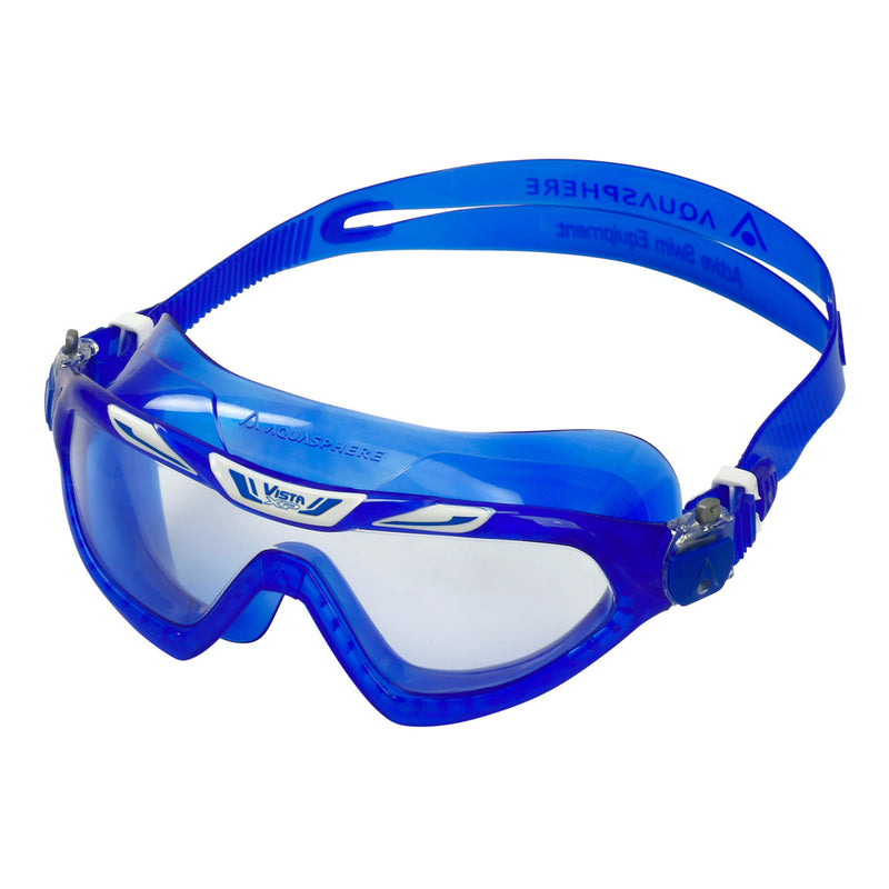Vista XP - Zwembril - Volwassenen - Clear Lens - Blauw/Wit