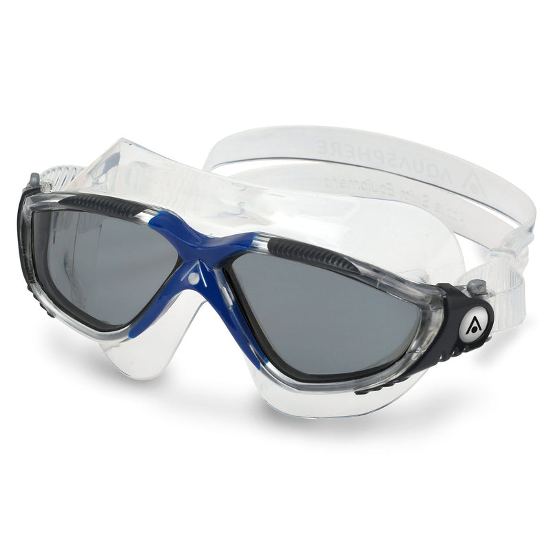 Vista - Lunettes de natation - Adultes - Verres foncés - Transparent/Gris