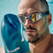 Kayenne Pro – Schwimmbrille – Erwachsene – verspiegelte silberne Titanlinse – transparent/grau
