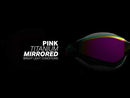 Fastlane - Zwembril - Volwassenen - Pink Titanium Mirrored Lens - Roze/Turquoise