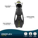 Proflex FX - Zwemvliezen - Volwassenen - Geel/Zwart